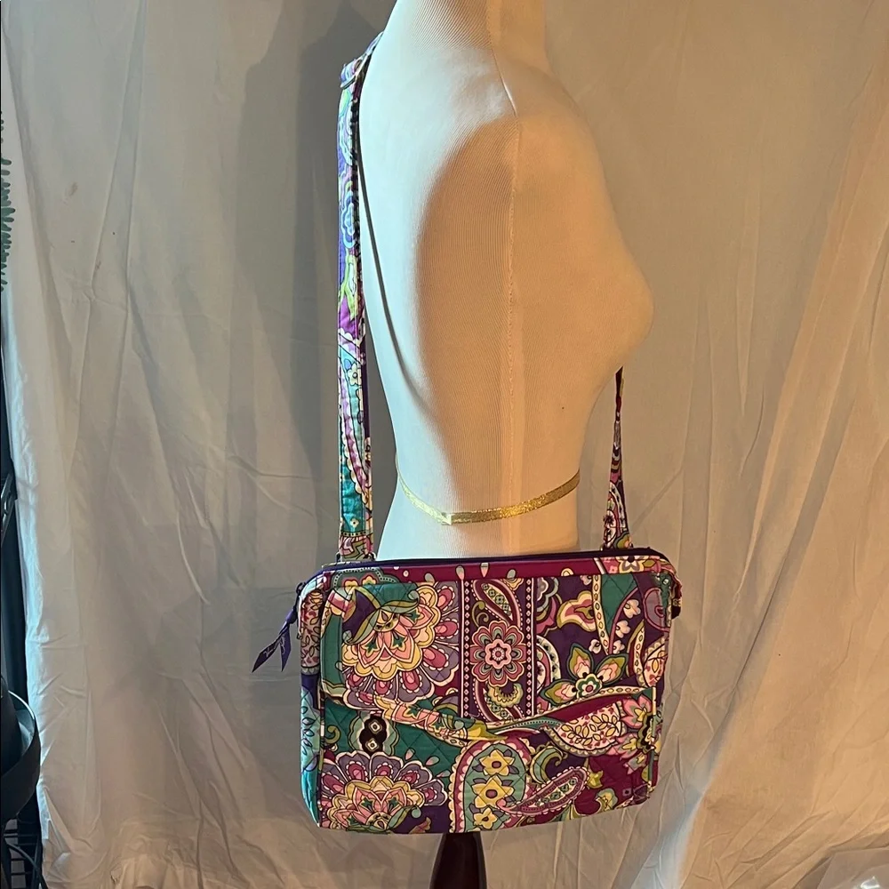 Vera Bradley Purple and Blue Laptop Bag - Picture 6 of 13